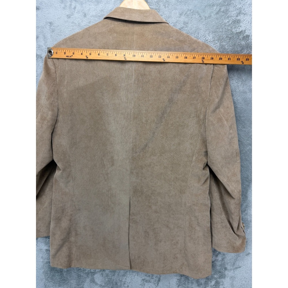 Ralph‎ Ralph Lauren Mens Corduroy Blazer 42L Tan Paisley Lined Stretch - Picture 8 of 11